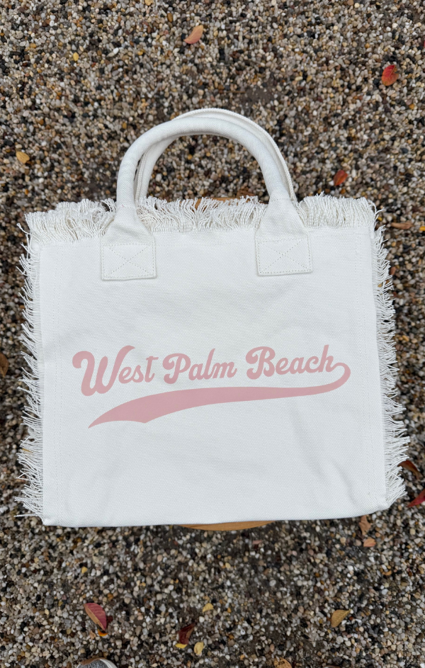 West Palm Beach Graphic Canvas Tote