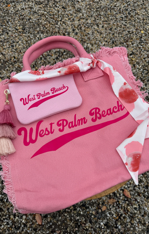 West Palm Beach Graphic Canvas Tote