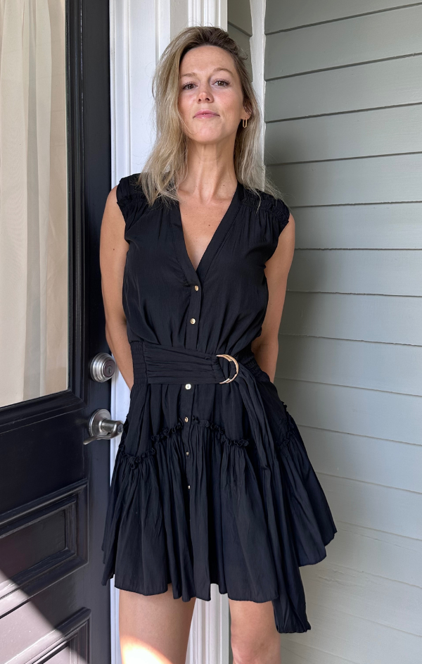 Bridget Belted Mini Dress