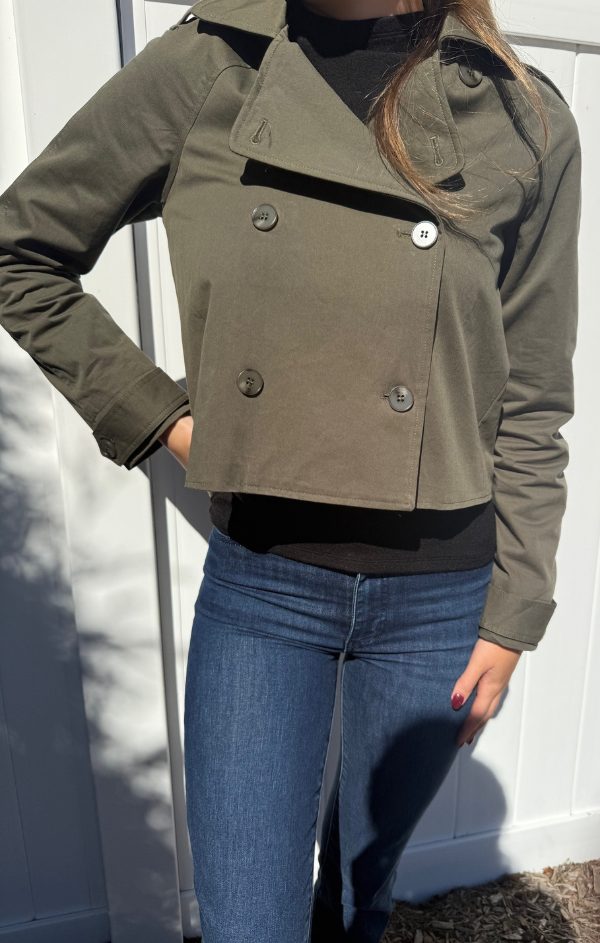 Crop Trench Coat