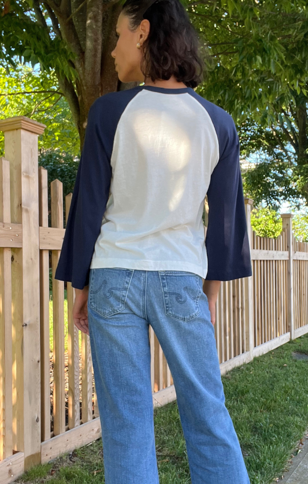 Color Block Crew Neck Raglan
