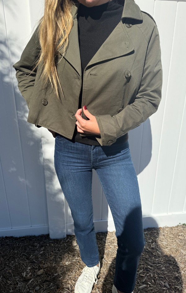 Crop Trench Coat