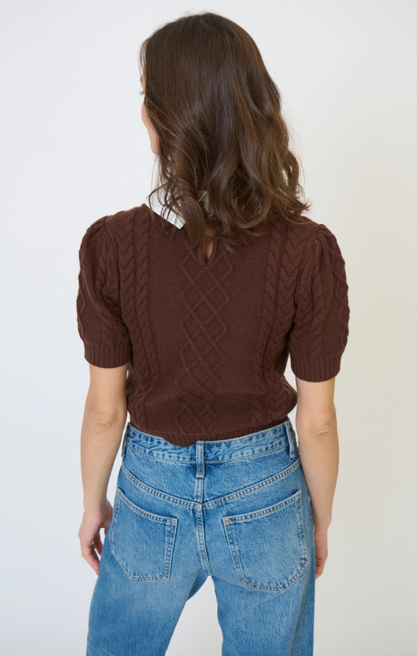 Astrid Twofer Poof Sleeve Polo