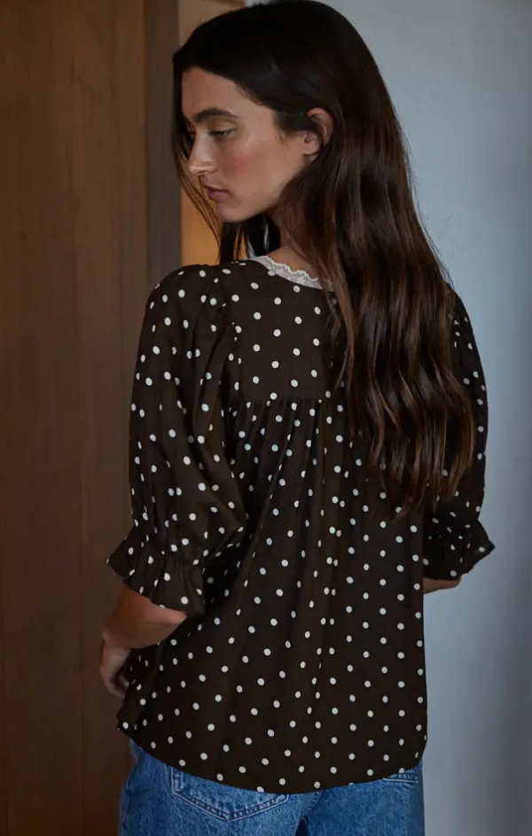 Danielle Polka Dot Top