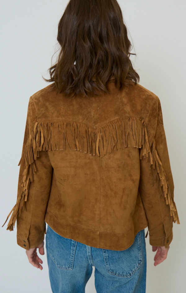 Atlas Genuine Suede Fringe Blazer