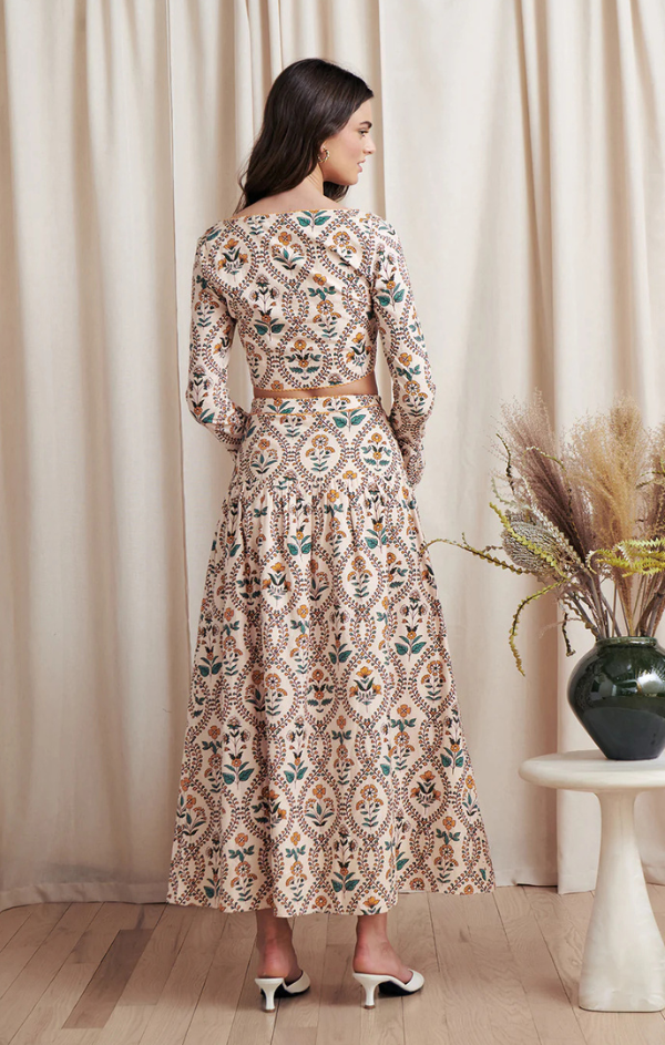 Wila Marigold Tile Midi Skirt Set