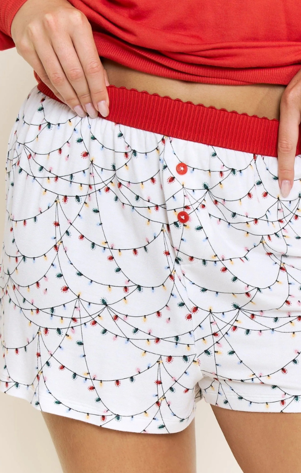 Sugar Sweetheart Long Sleeve Shortie Set