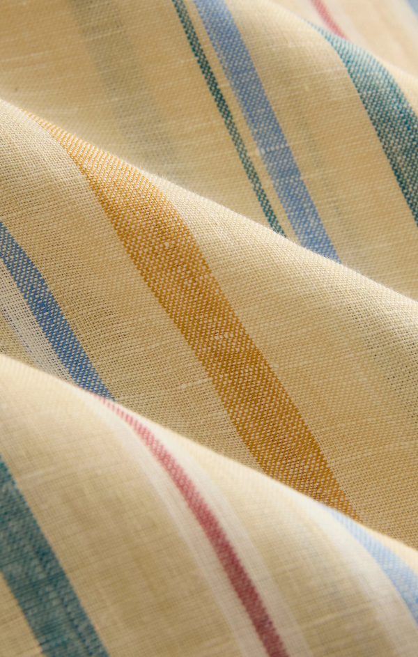 Linen Edith Blouse in Bahama Stripe