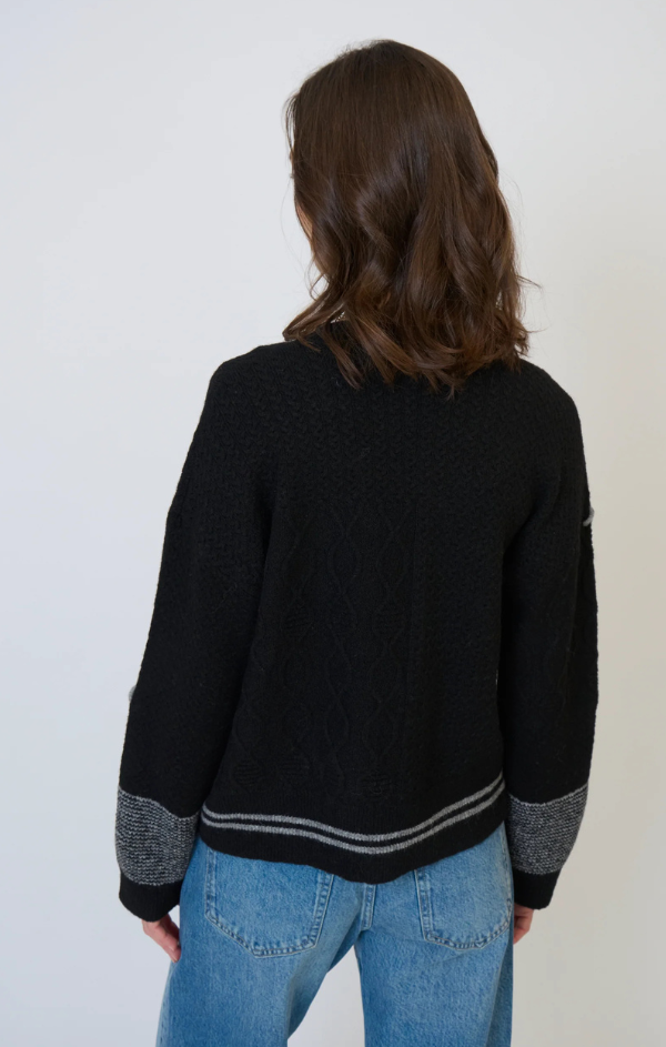 Patchwork Cropped Sweater