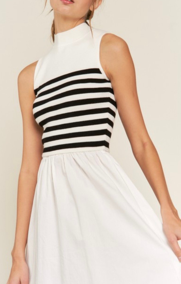 Maxi Stripe Knit Dress