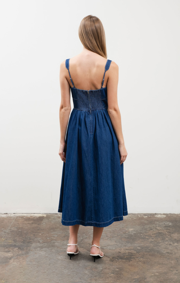 Nicole Hook Front Midi Dress – Mint