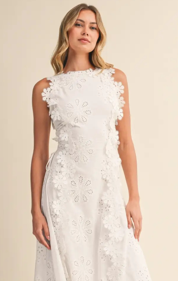 Precious Petals Applique Maxi Dress – Mint