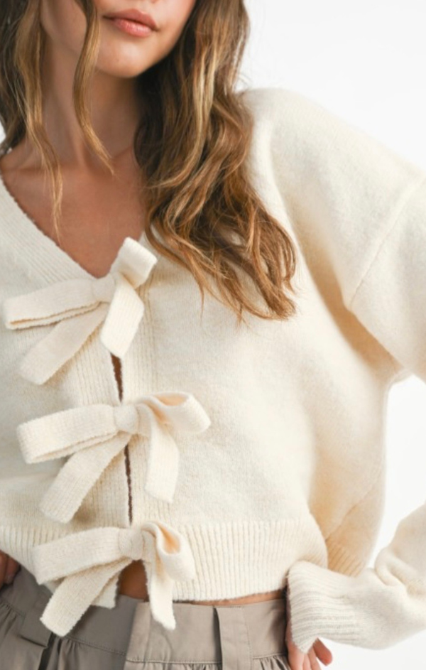 Ember Bow Front Cardigan