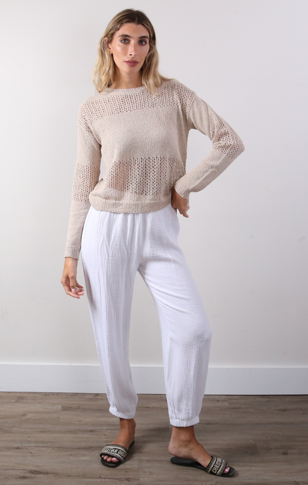 long sleeve relaxed fit knit