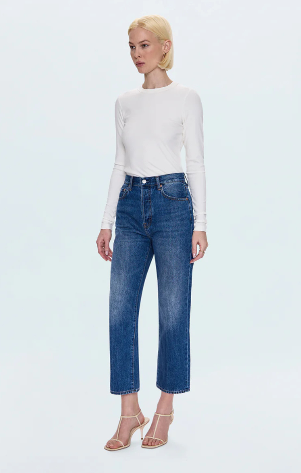 Cassie Crop Super High Rise Straight