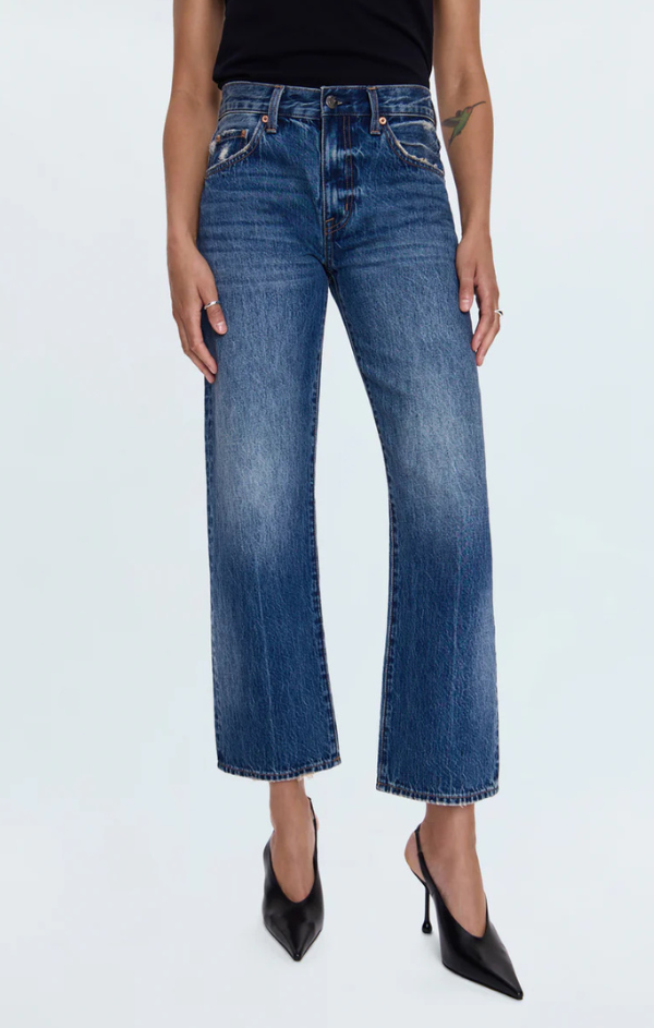 Lexi Mid Rise Bowed Straight in Artisan