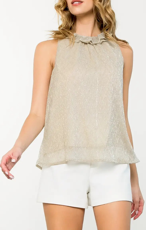 Melody Metallic Sleeveless Top
