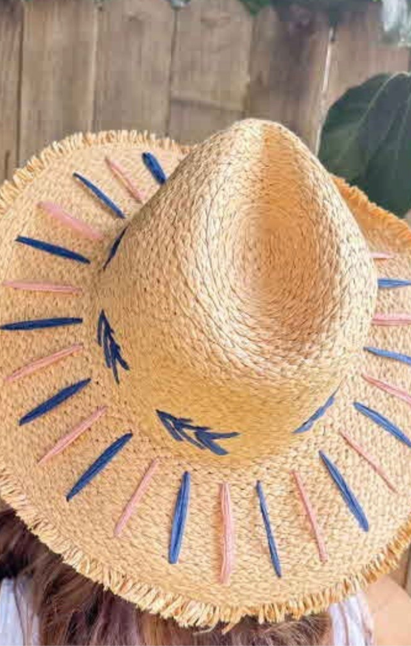 Embroidered Floppy Sun Hat