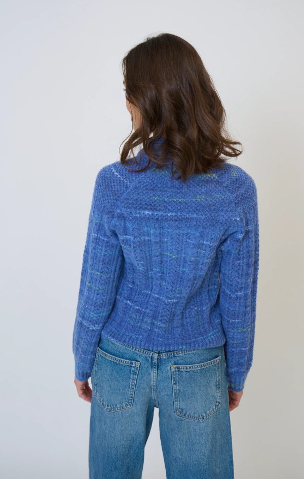 Rayna Spacedye Open Stitch Yoke Sweater