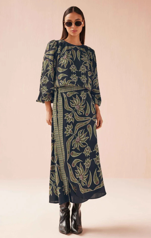 Ayla Blouse in Alexia Onyx