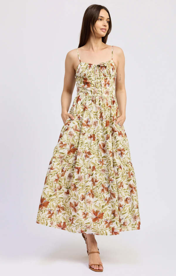 Terracotta Floral Maxi