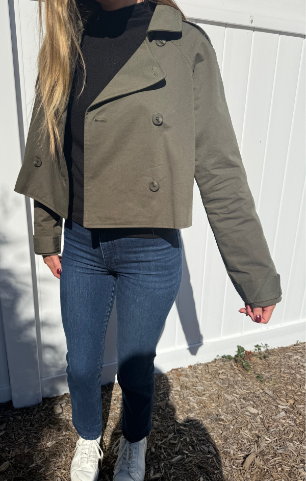 Crop Trench Coat