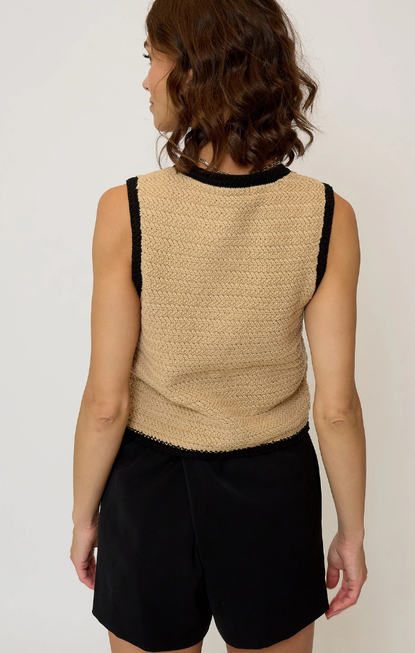 Rose Scallop Edge Tank