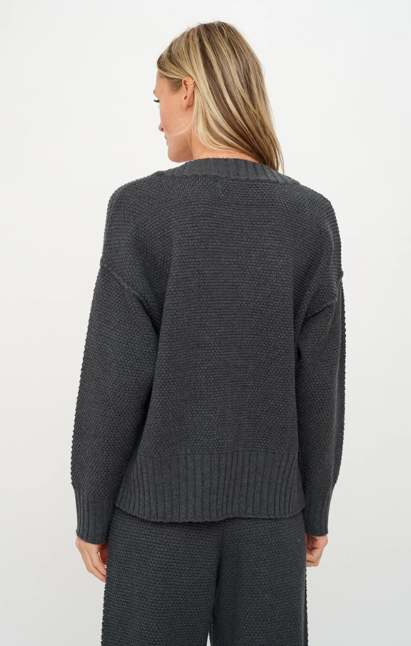 Molly Waffle Sweater Cardigan