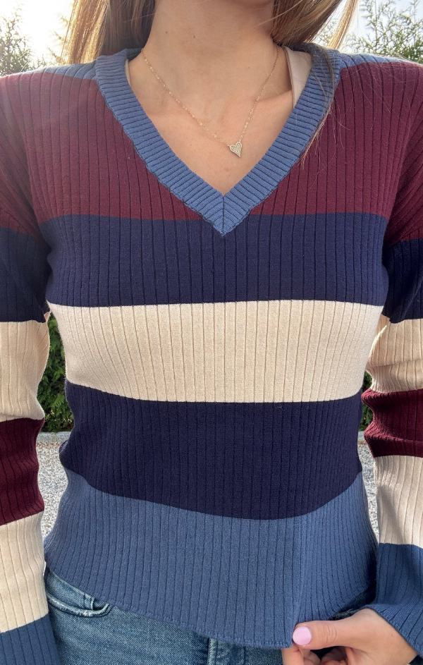 Lucy V Neck Sweater