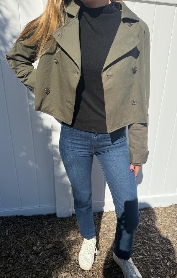 Crop Trench Coat