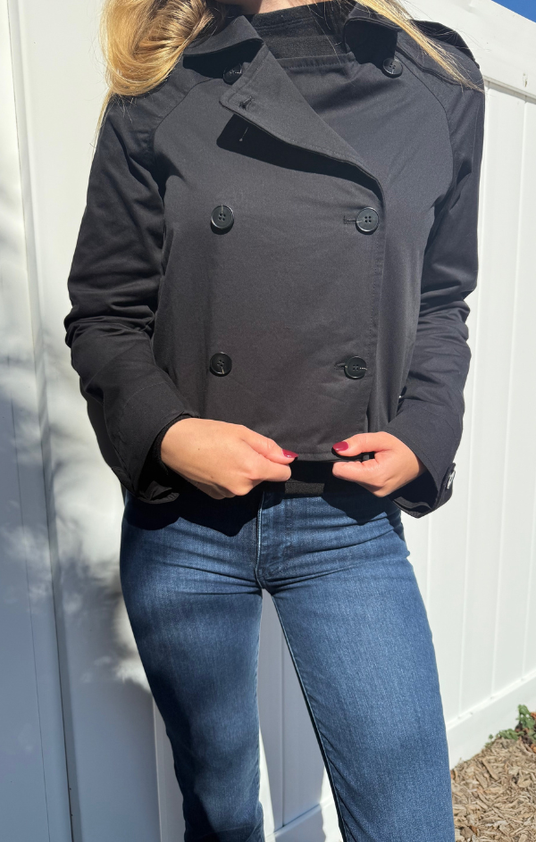 Crop Trench Coat