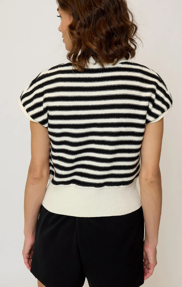 Olive Striped Stitched Dolman