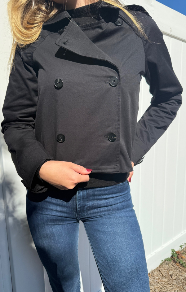 Crop Trench Coat