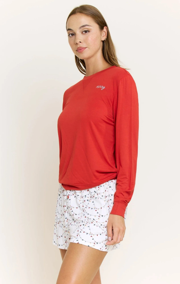 Sugar Sweetheart Long Sleeve Shortie Set