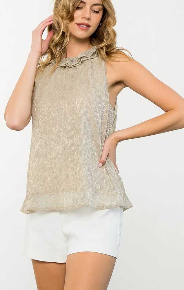 Melody Metallic Sleeveless Top