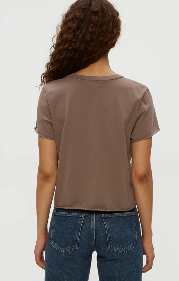 Jackie Raw Edge Crewneck Tee