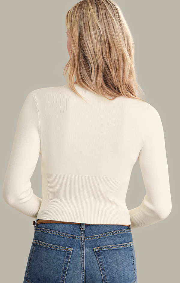 Anne High Rib Waist Cardigan