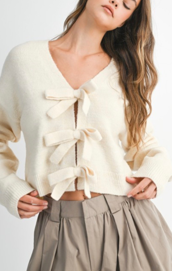 Ember Bow Front Cardigan