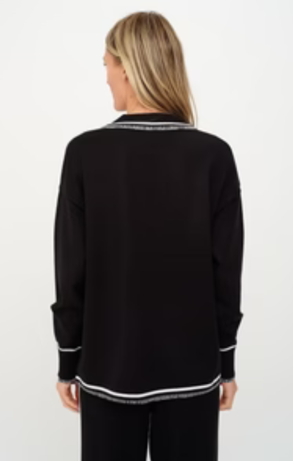 Kellie Stitched V Neck Top