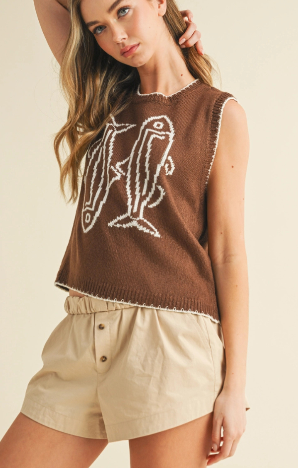 Maren Fish Sweater Vest