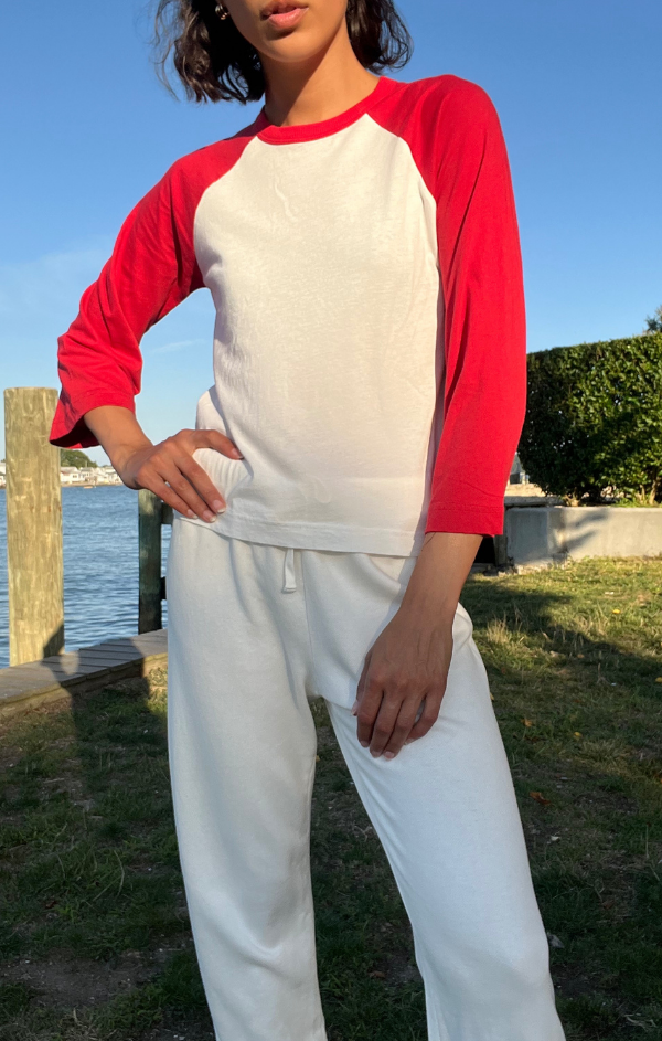 Color Block Crew Neck Raglan