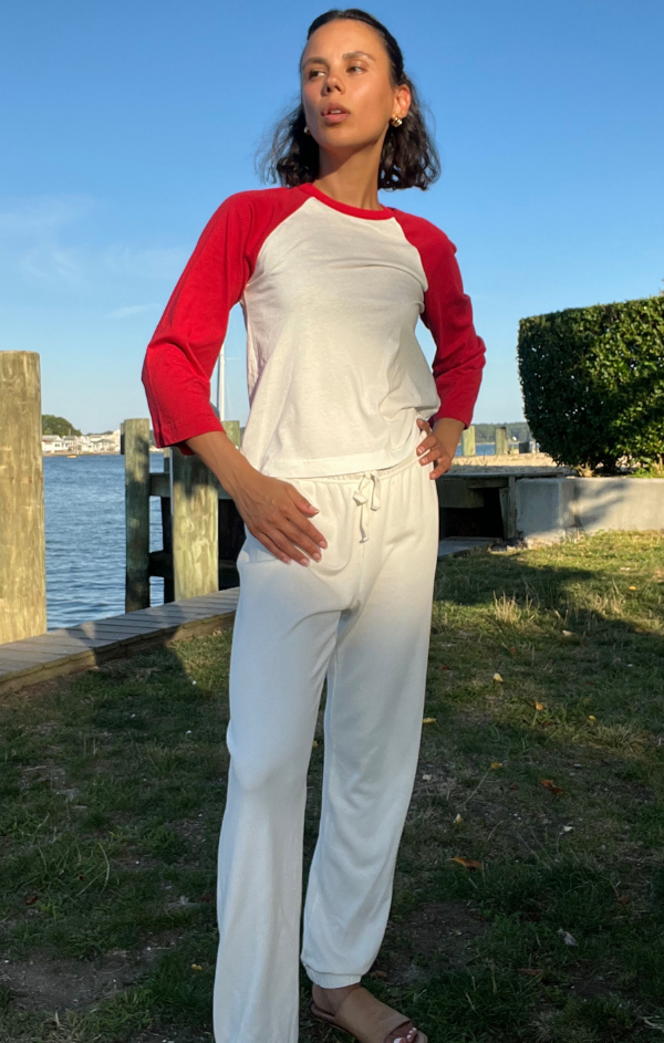 Jogger with Drawcord in Pearl