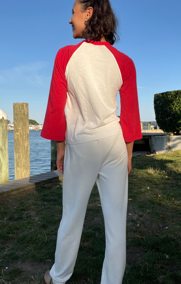 Color Block Crew Neck Raglan