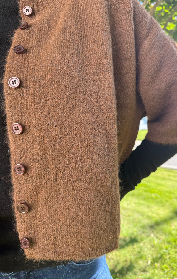 Cropped Boxy Soft Knit Cardigan