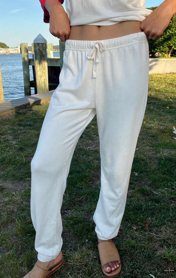 Jogger with Drawcord in Pearl