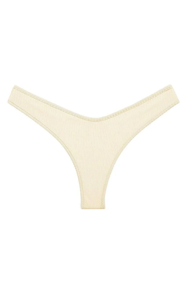 Cream Rib Lulu Bikini Bottom