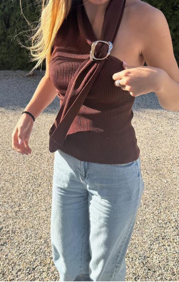 Scorpio Knitted Scarf Top