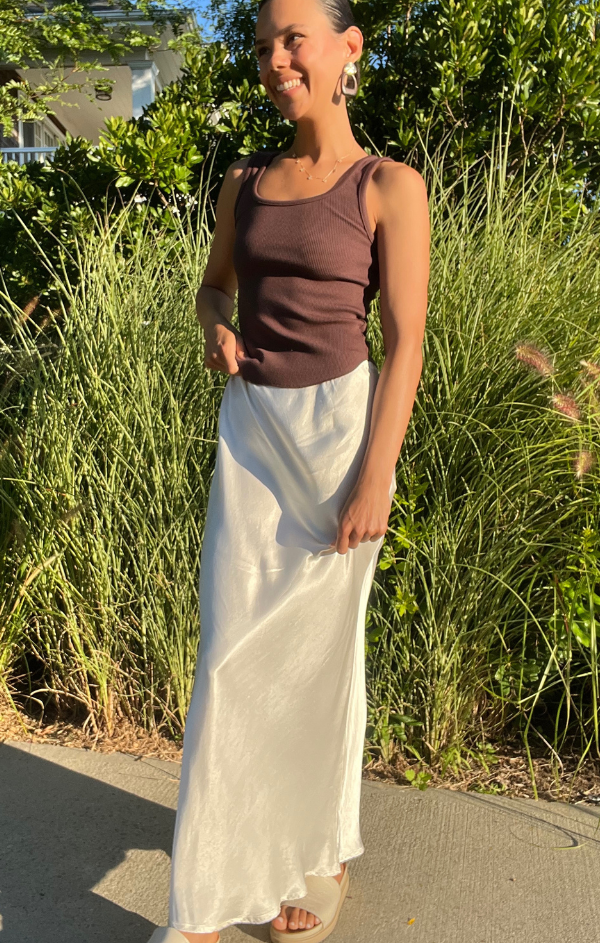 Ribbed Scoop Neck Tank