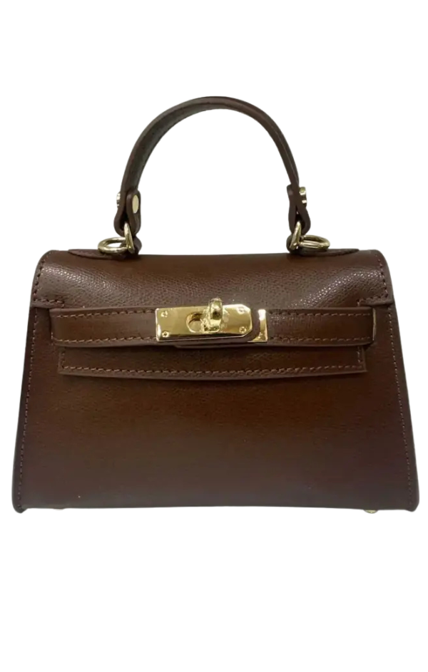 Mellina Italian Leather Structured Handbag