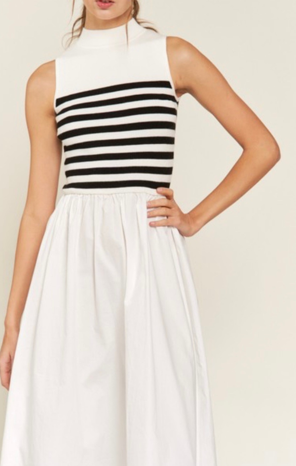 Maxi Stripe Knit Dress